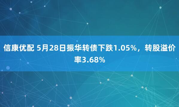 信康优配 5月28日振华转债下跌1.05%，转股溢价率3.68%
